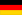 Schwarz-Rot-Goldene Flagge Deutschlands.