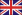 Blau-Weiß-Rote Flagge Englands.